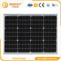 El mejor precio 50 w de silicio amorfo panel solar 50 w mono cristalino panel solar 50 w mono panel solar CE TUV